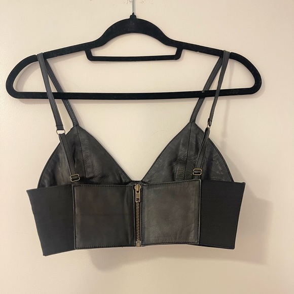 Elliot Label Riri Leather Crop Top - Picture 4 of 6